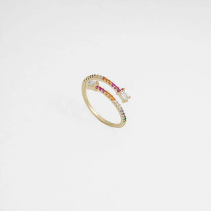Anillo Sunrises Ajustable Oro Laminado 18k
