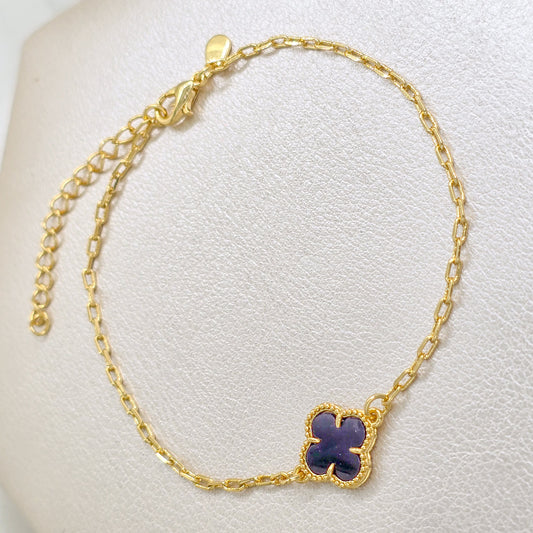 Pulsera Van Cleef Con Extensor Oro Laminado 18k