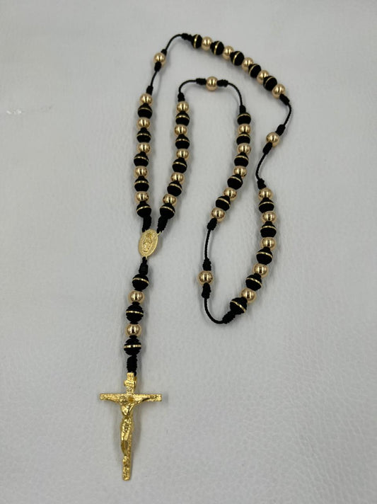 Rosario Artesanal De Oro Laminado 18k