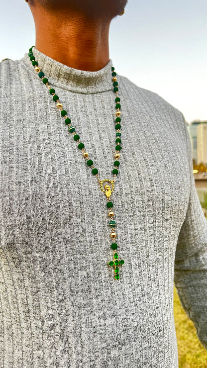 Rosario Abundancia Oro Laminado 18k