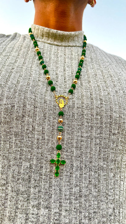 Rosario Abundancia Oro Laminado 18k