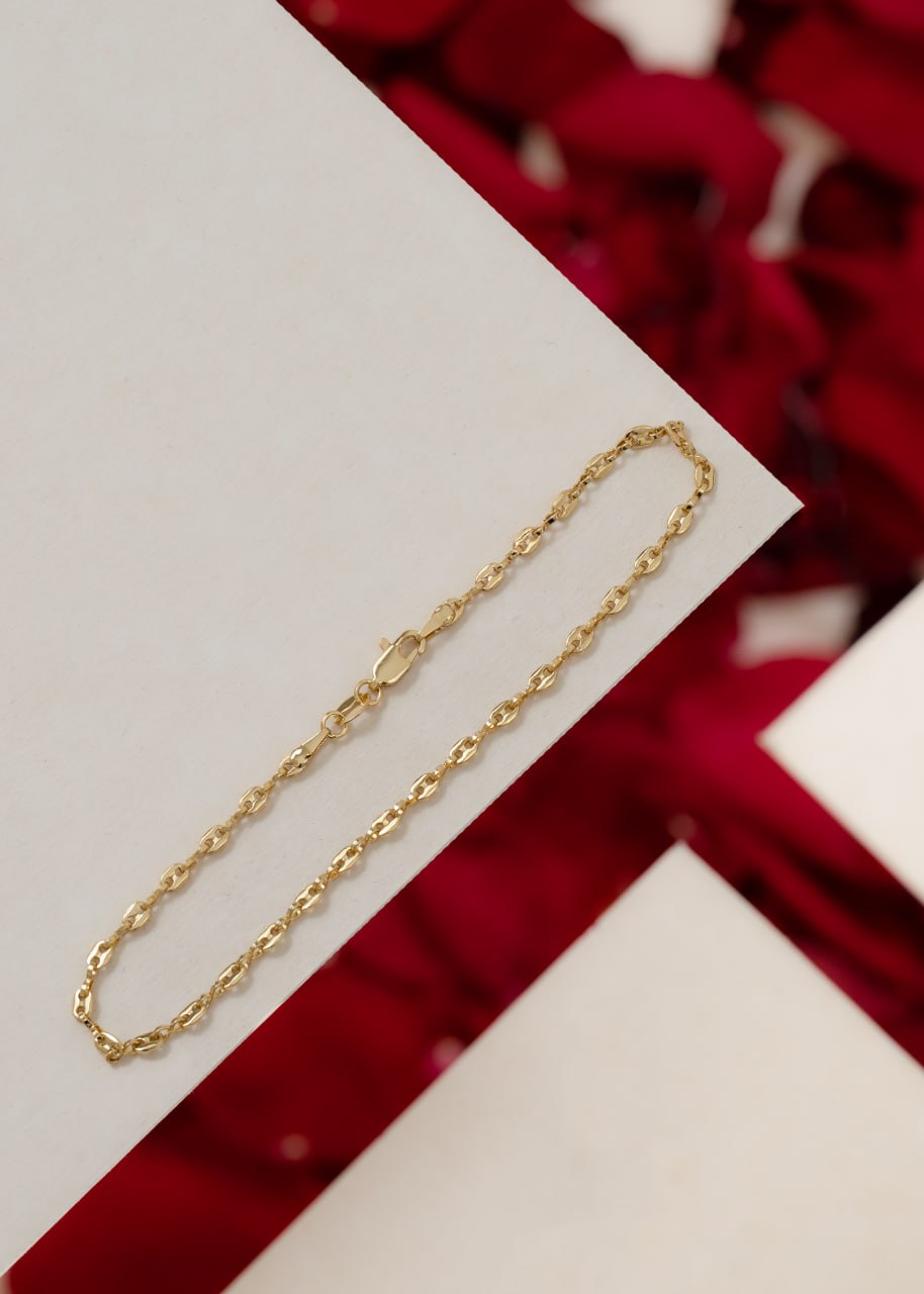 Tobillera Gucci Oro Laminado 18k