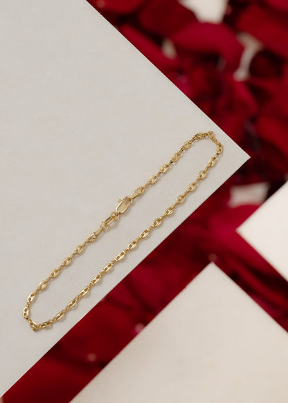 Tobillera Gucci Oro Laminado 18k