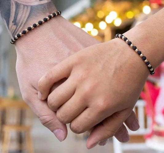 Pulseras Para Parejas Oro Laminado 18k