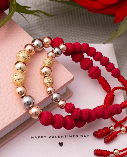 Brazaletes San Valentin Parejas Oro Laminado 18k