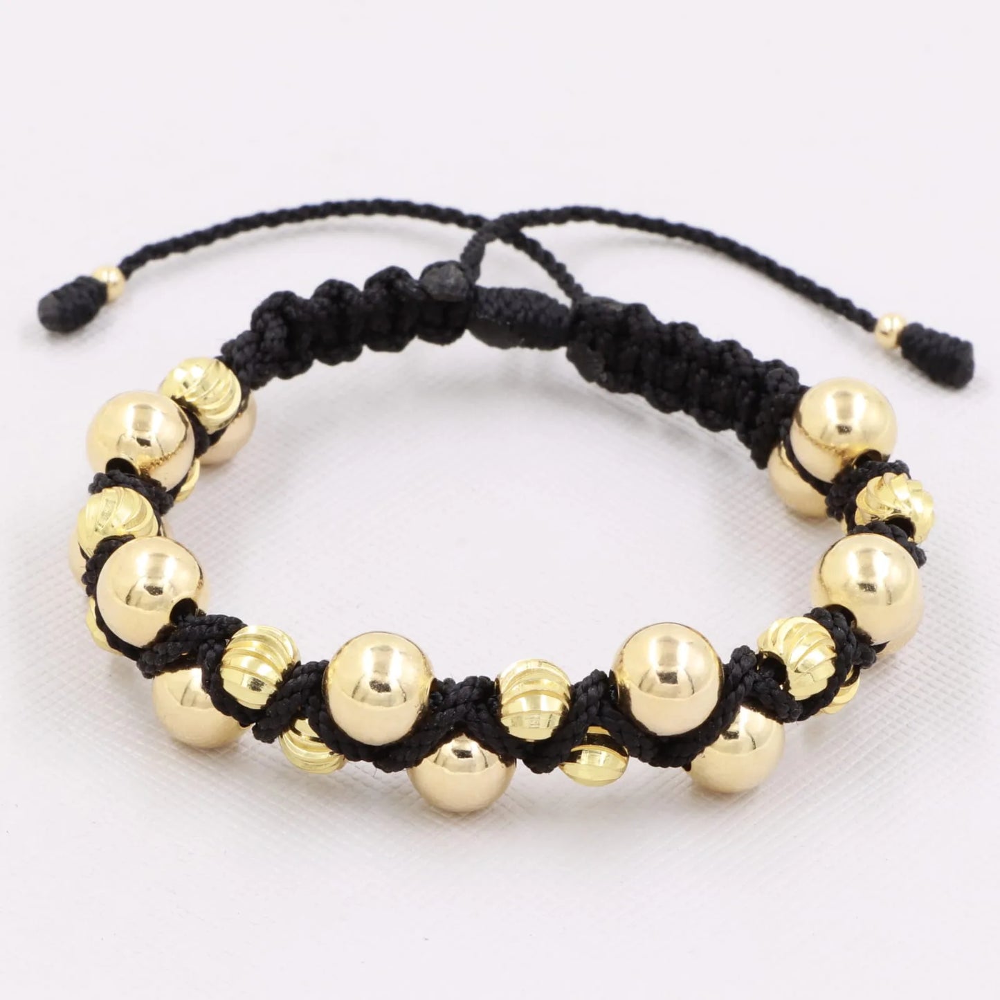 Brazalete Zig Zag Tejido En Oro Laminado 18k