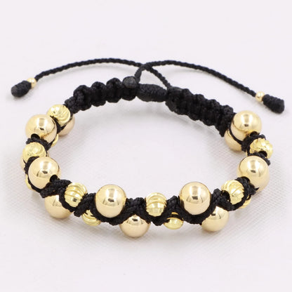 Brazalete Zig Zag Tejido En Oro Laminado 18k