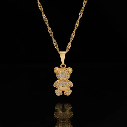 Colgante Oso Bear Oro Laminado 18k