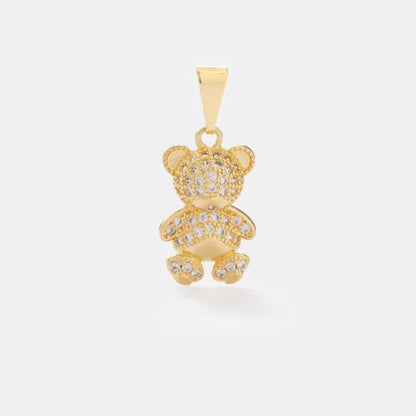 Colgante Oso Bear Oro Laminado 18k