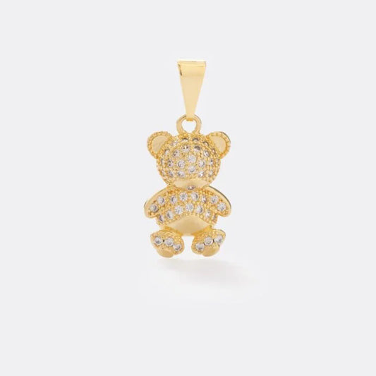 Colgante Oso Bear Oro Laminado 18k