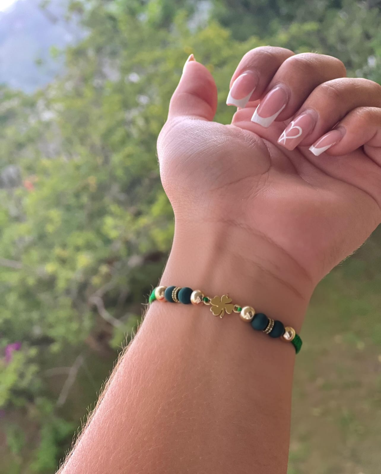 Brazalete Ajustable De La Suerte En Oro Laminado 18K