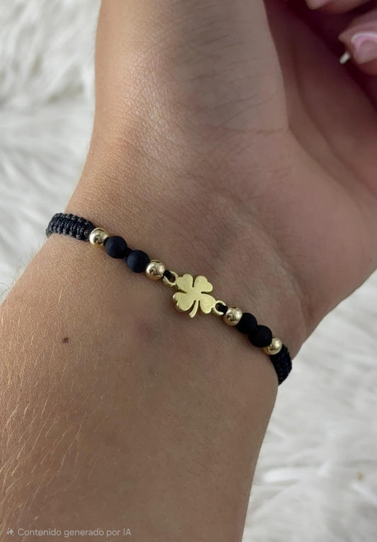 Brazalete Ajustable Jardín De Fortuna En Oro Laminado 18K