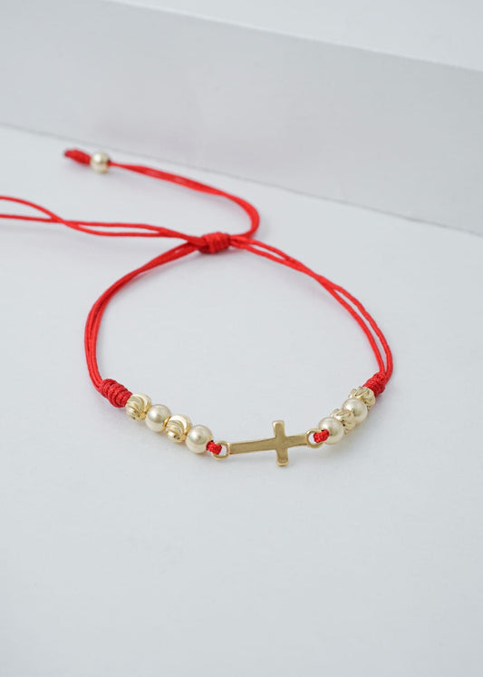 Brazalete Ajustable Camino De Fe En Oro Laminado 18k