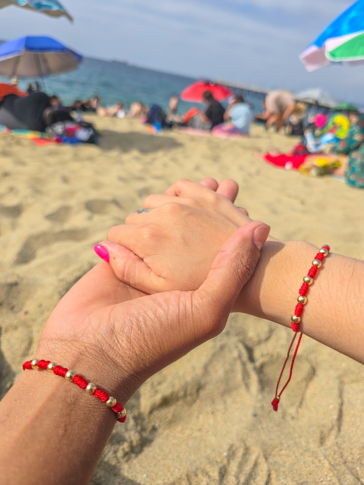 Brazalete Siete Nudos de Protección Oro Laminado 18K