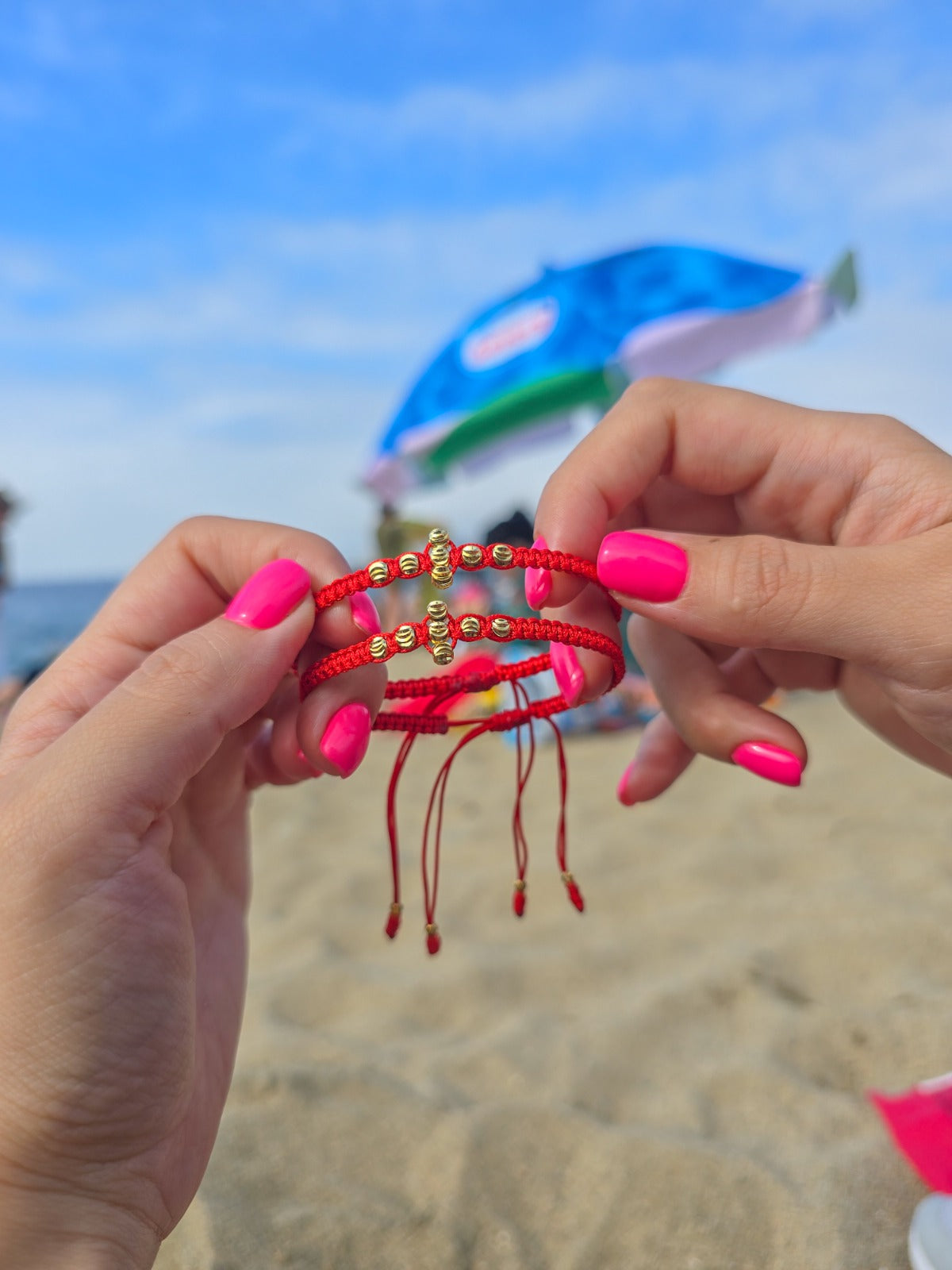 Brazalete Cruz Del Amor En Oro Laminado 18K