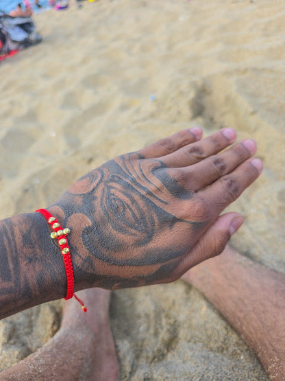 Brazalete Cruz Del Amor En Oro Laminado 18K