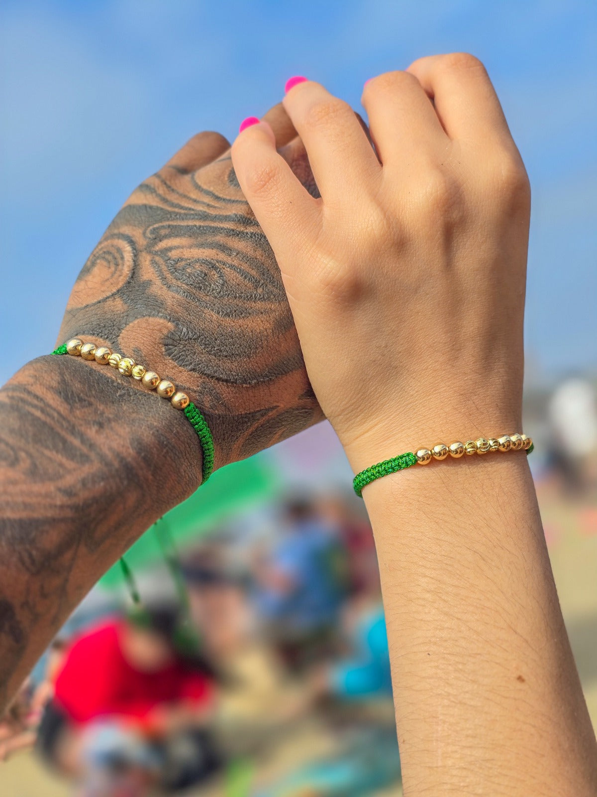 Brazalete Fortuna Compartida En Oro Laminado 18K