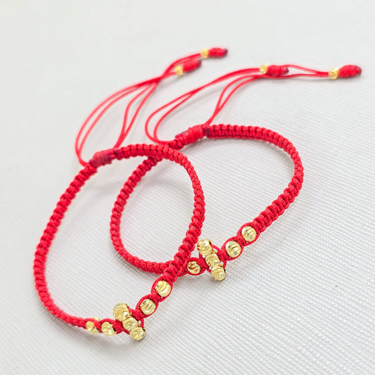 Brazalete Cruz Del Amor En Oro Laminado 18K