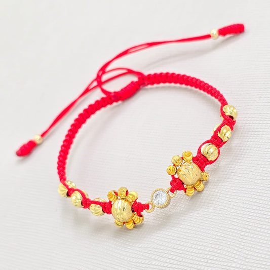 Brazalete Ajustable Protección Oro Laminado 18k