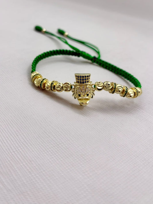 Brazalete Con Herraje Tio Rico Oro Laminado 18k
