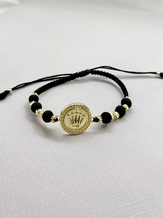 Brazalete Adulto Herraje Roles Bor Punto Oro Laminado 18k