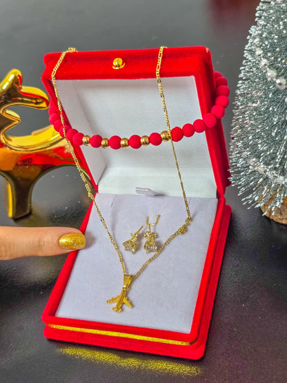 Un Conjunto Pensado Para Deslumbrar Oro Laminado 18k