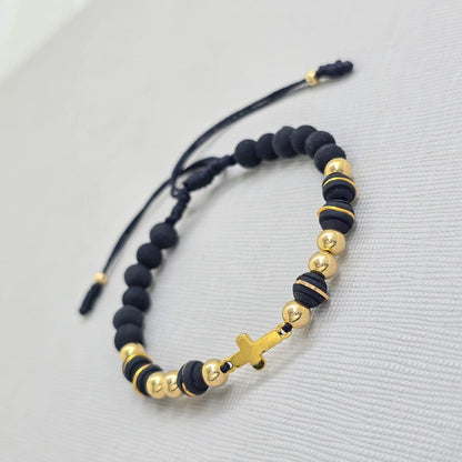 Brazalete Ajustable Protección En Oro Laminado 18K