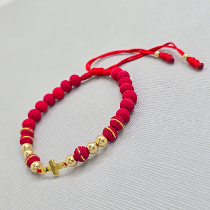 Brazalete Ajustable Protección En Oro Laminado 18K