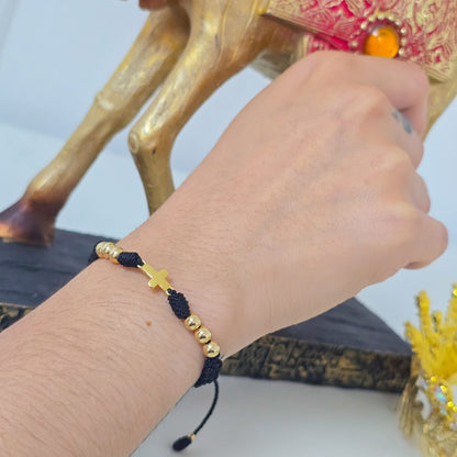 Brazalete Ajustable Diseño Que Destaca En Oro Laminado 18K