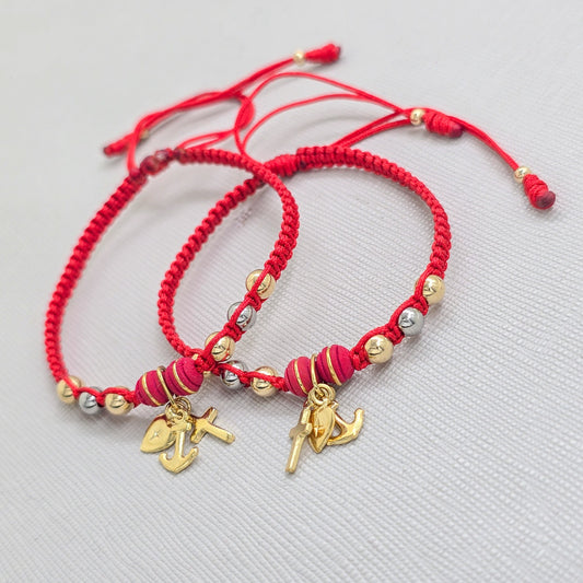 Brazalete Tres Gracias Parejas Oro Laminado 18k