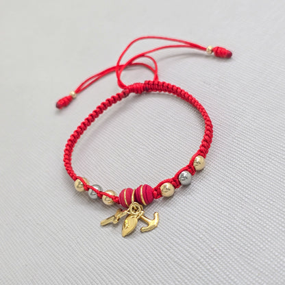 Brazalete Tres Gracias Parejas Oro Laminado 18k