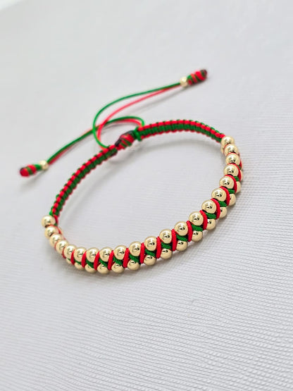 Brazalete Zig Zag Balín Oro Laminado 18k