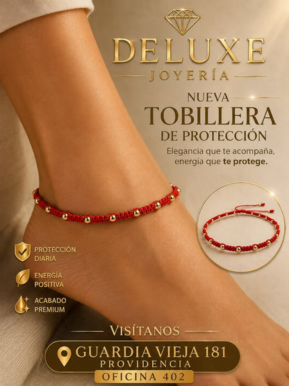 Tobillera Protección Oro Laminado 18k