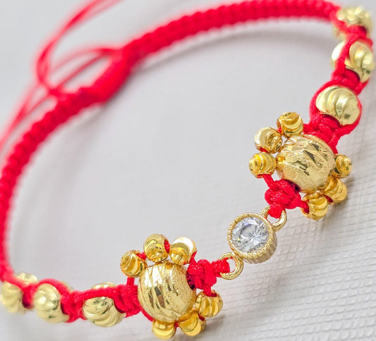 Brazalete Ajustable Protección Oro Laminado 18k