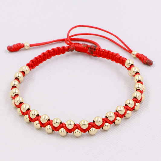 Brazalete Zig Zag Balín Oro Laminado 18k