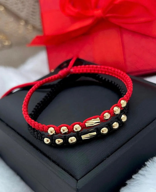 Brazaletes de Protección San Valentín Oro Laminado 18k
