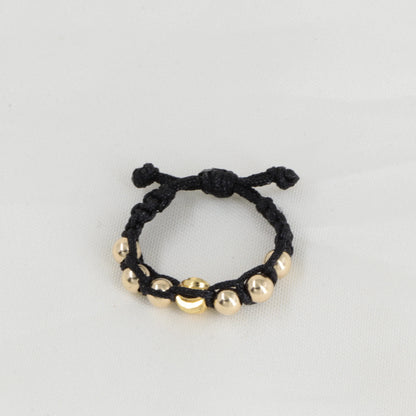 Anillo Clásico Con Italiano Oro Laminado 18k
