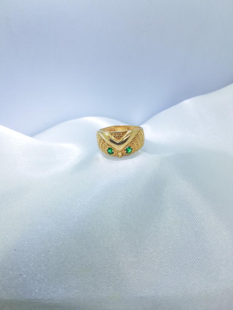 Anillo Buho Oro Laminado 18K