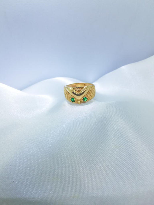 Anillo Buho Oro Laminado 18K