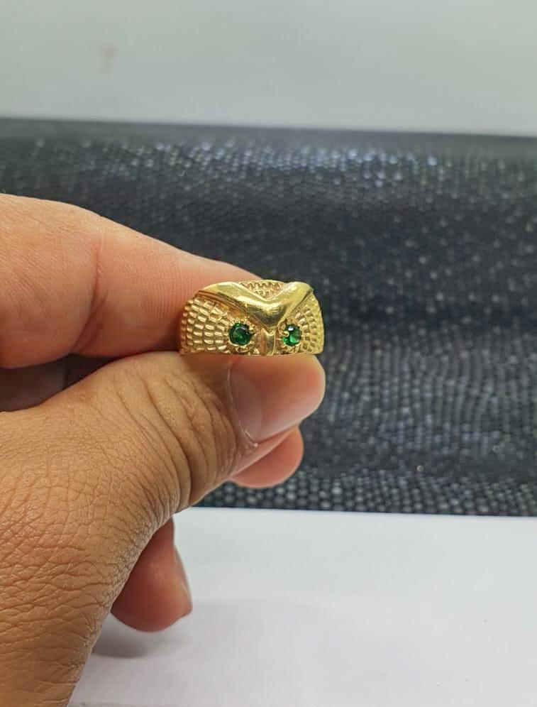 Anillo Buho Oro Laminado 18K