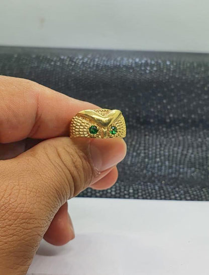Anillo Buho Oro Laminado 18K