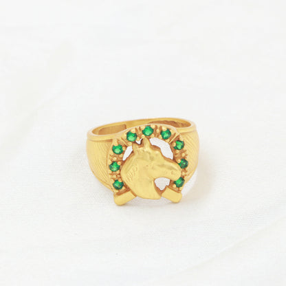 Anillo Herradura de caballo Oro Laminado 18k