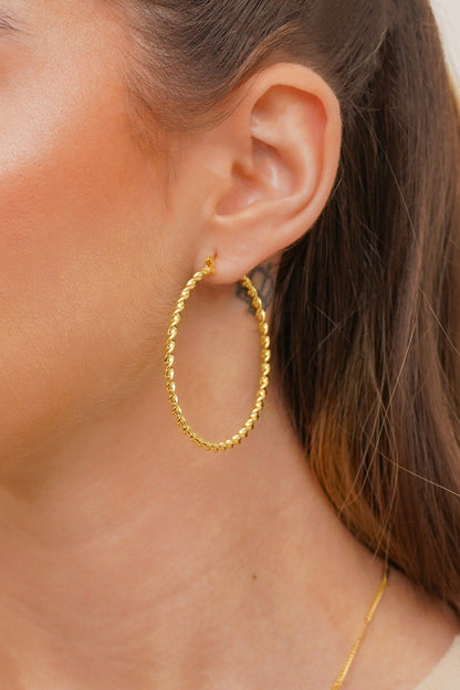 Aros Estilo Candonga Candy Oro Laminado 18k