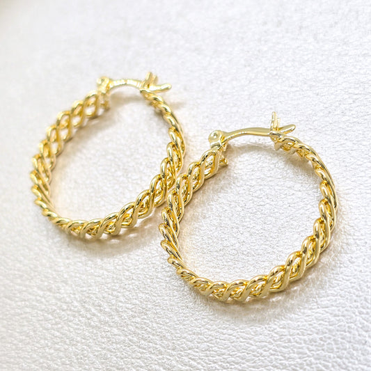 Aros Candonga Chain Oro Laminado 18k