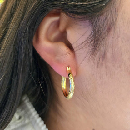 Aros Candonga OV 1.8Cm Oro Laminado 18k