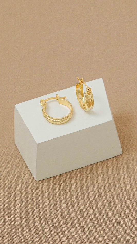 Aros Candonga OV 1.8Cm Oro Laminado 18k