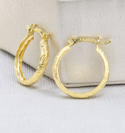 Aros Candonga OV 1.8Cm Oro Laminado 18k