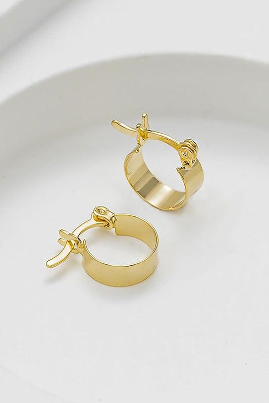 Aros Candongas Perfect Golden Oro Laminado 18K