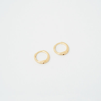Arete Candongas Baby Oro Laminado 18k