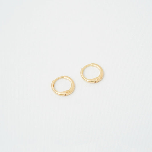 Arete Candongas Baby Oro Laminado 18k